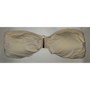 New Michael Kors Bikini Top Strapless Beige Size